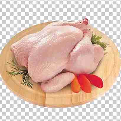 Broiler Chicken With Skin Raw Meat